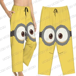 Minions Pajama Pants Pjs Bottoms with Pockets Sleep Lounge Pants Oversized Adult/Kids Pajama Pants 3D Printed Trousers