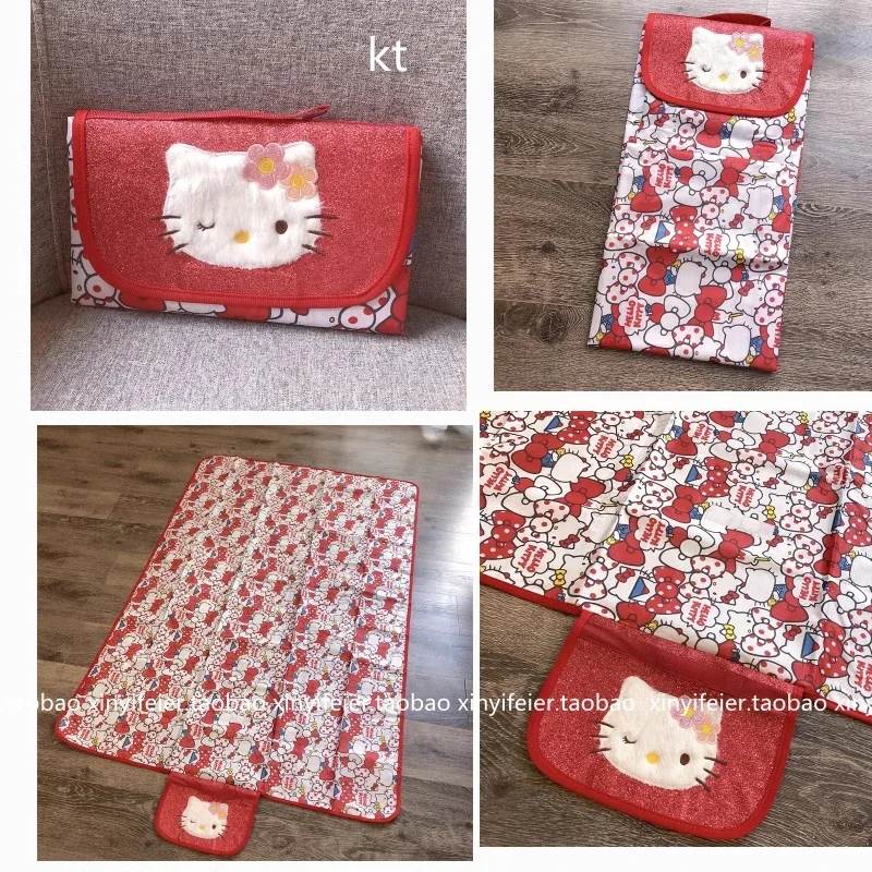 Hellokitty Picnic Mat Moisture-proof Mat Thickened Outdoor Picnic Mat Portable Waterproof Outdoor Picnic Cloth Spring Outing