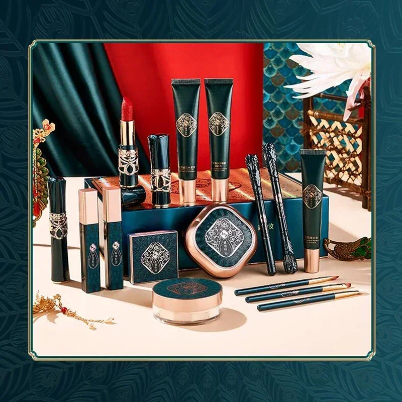 Mackup-Juego completo de 16 piezas de cosméticos, sombra de ojos en polvo, combinación de lápiz labial, regalo de cumpleaños, Navidad, Día de San Valentín