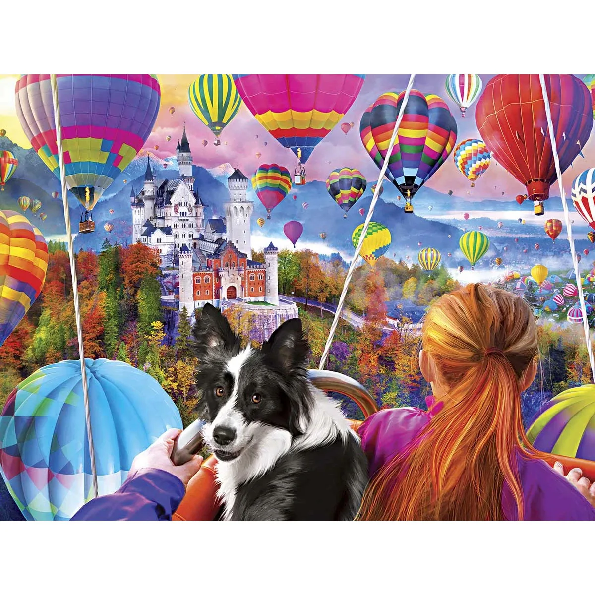 

Sunature 5D Full AB Square Round Drills SteamBall Castles Dog Diamond Painting (5-10 AB Colors)