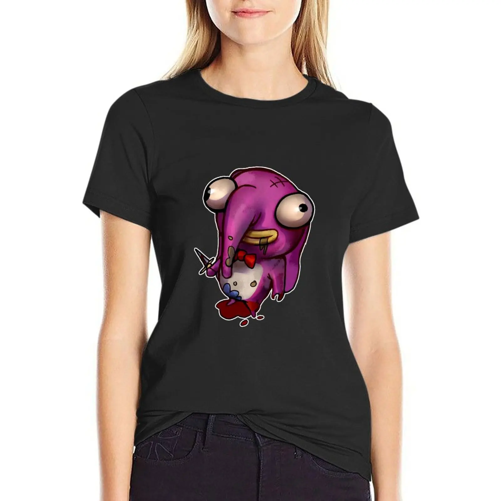

Mr Puddles T-Shirt plus size tops anime blacks cute clothes cropped t shirts for Women