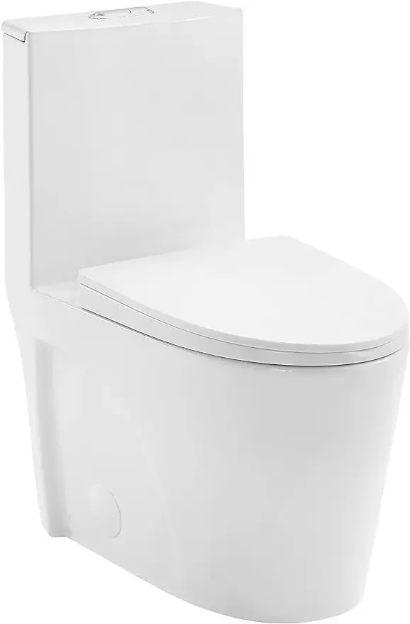 

Swiss Madison Well Made Forever SM-1T254 St. Tropez One Piece Toilet, 26.6 x 15 31 inches, Glossy White