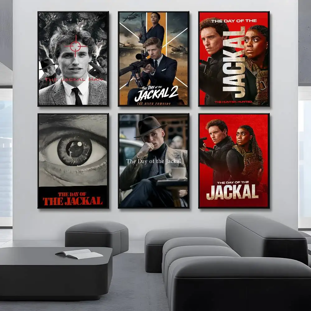 ملصق فيلم يوم جي جاكال 	   لوحة فنية جدارية عالية الجودة للمنزل والمكتب وغرفة النوم وغرفة المعيشة وبار المدخل هدية مثالية