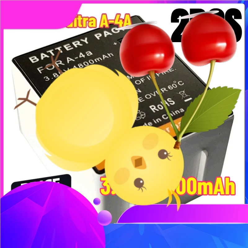 

For Arlo Ultra 2 Pro 3 Pro 4 Security Camera Batteries 2PCS 3.85V 4800mAh Replacement Battery A-4A