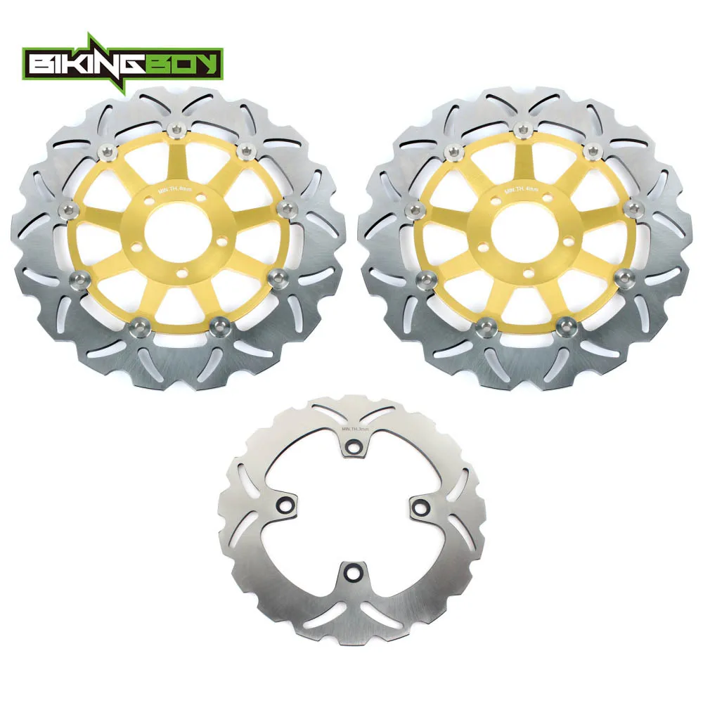 BIKINGBOY ZR 550 Zephyr 90-01 00 ZR 7 99-05 ZR7S 01-05 ZZR 600 E 93-07 ZZ-R 400 93-01 04 05 Front Rear Brake Discs Rotors Disks