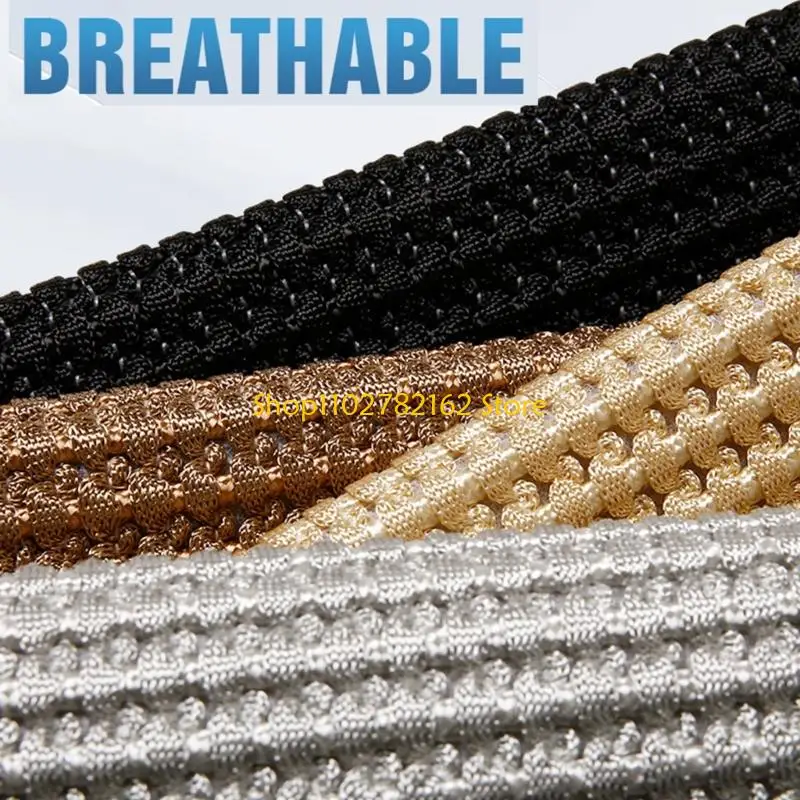 

547B Ventilated Ice Silk Rear Cushions 3 Person Car Benches Cover Not Slip Designs Three Car Pad for Year Round Use