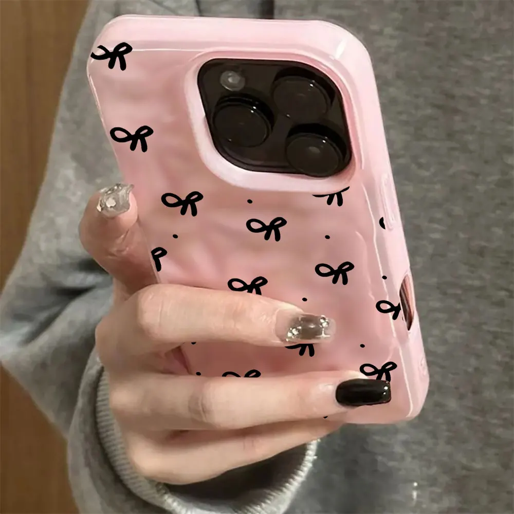 3D Wasserwellen Rotes Herz Druck Handyhülle für iPhone 17 16 15 14 13 12 11 Pro Max 17 Air 15 16 Plus Stoßfeste Weiche TPU Hülle – Detail 12