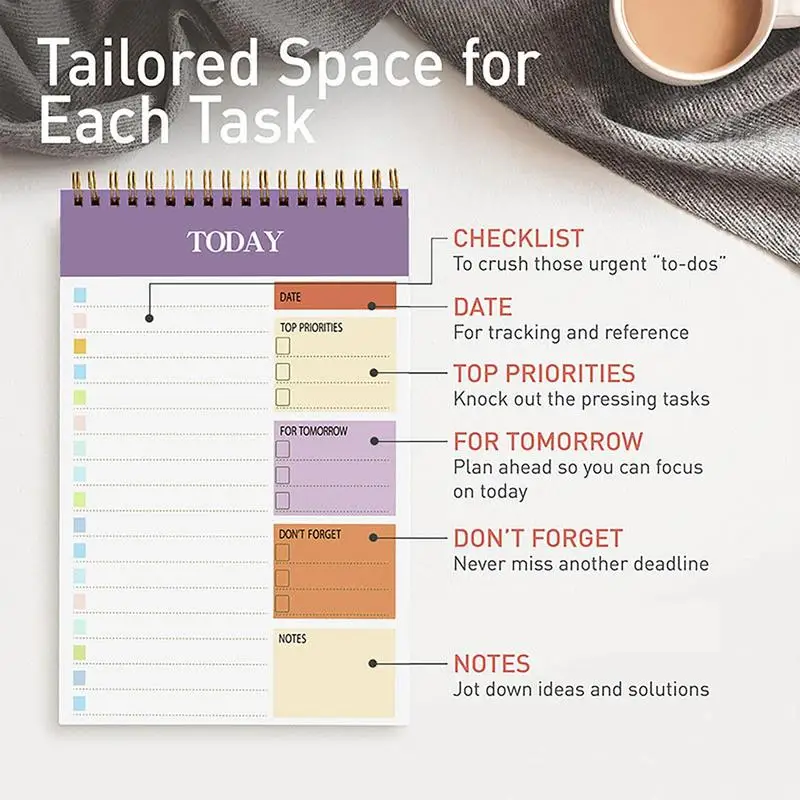 Блокнот-календарь, профессиональный ежедневный дневник, журнал, книга для встреч, планировщик, органайзер, рабочая тетрадь, ежедневный еженедельник, книга-планировщик
