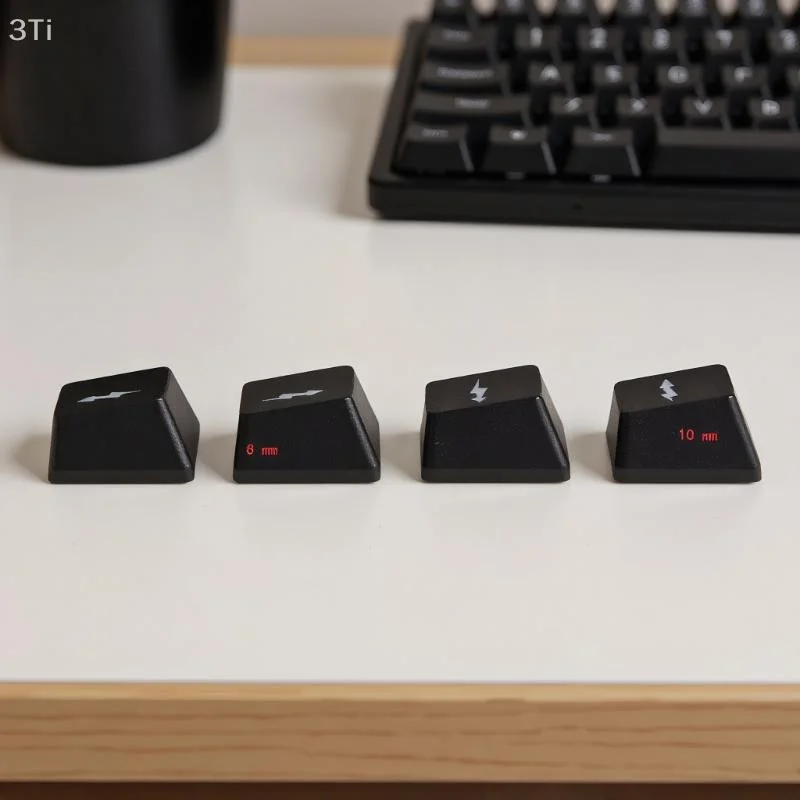 Conjunto de teclas de seta wasd inspiradas em emo, 4 peças, compatível com interruptor mx com iluminação lateral para teclados mecânicos