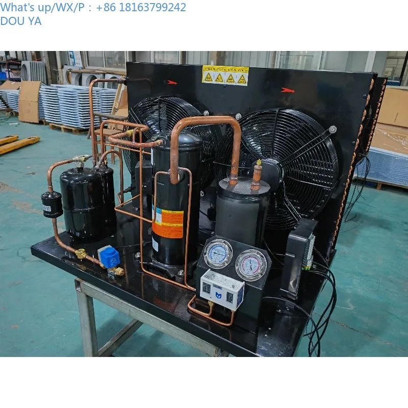 

5HP Invotech Condensing Unit Scroll Compressor Unit YM86E3G-100 R404A Refrigeration Unit 1PH 220V 60HZ for Cold Room