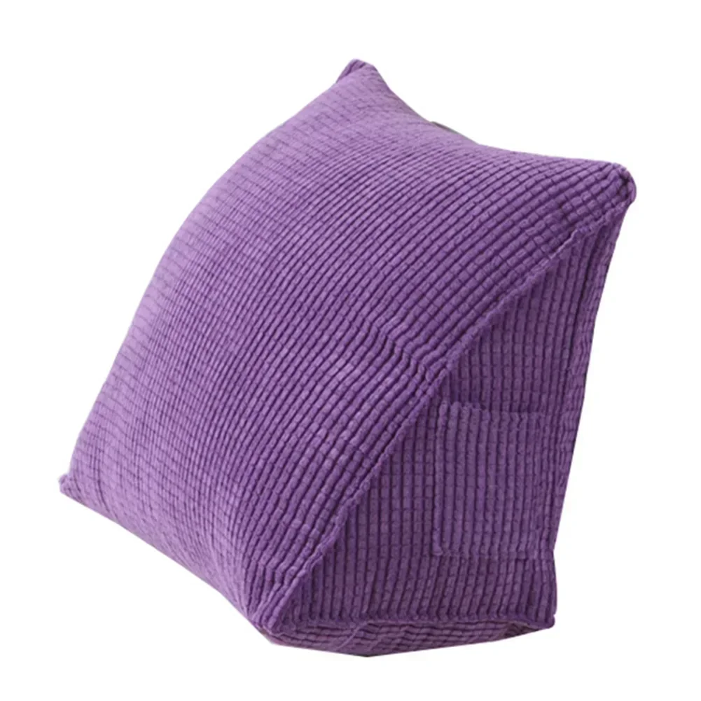 

Corduroy Wedge Soft Reading Pillow Triangular Backrest Pillow Candy Color Positioning Support Cushion Funda Cojin 방석