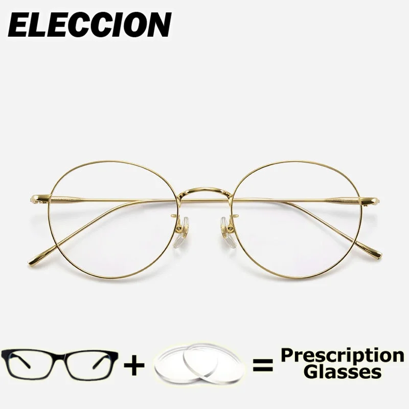 

ELECCION prescription Glasse Myopia Anti Blue Ray Titanium Reading Glasse Frame Presbyopic Eyeglass Prescription Spectacles