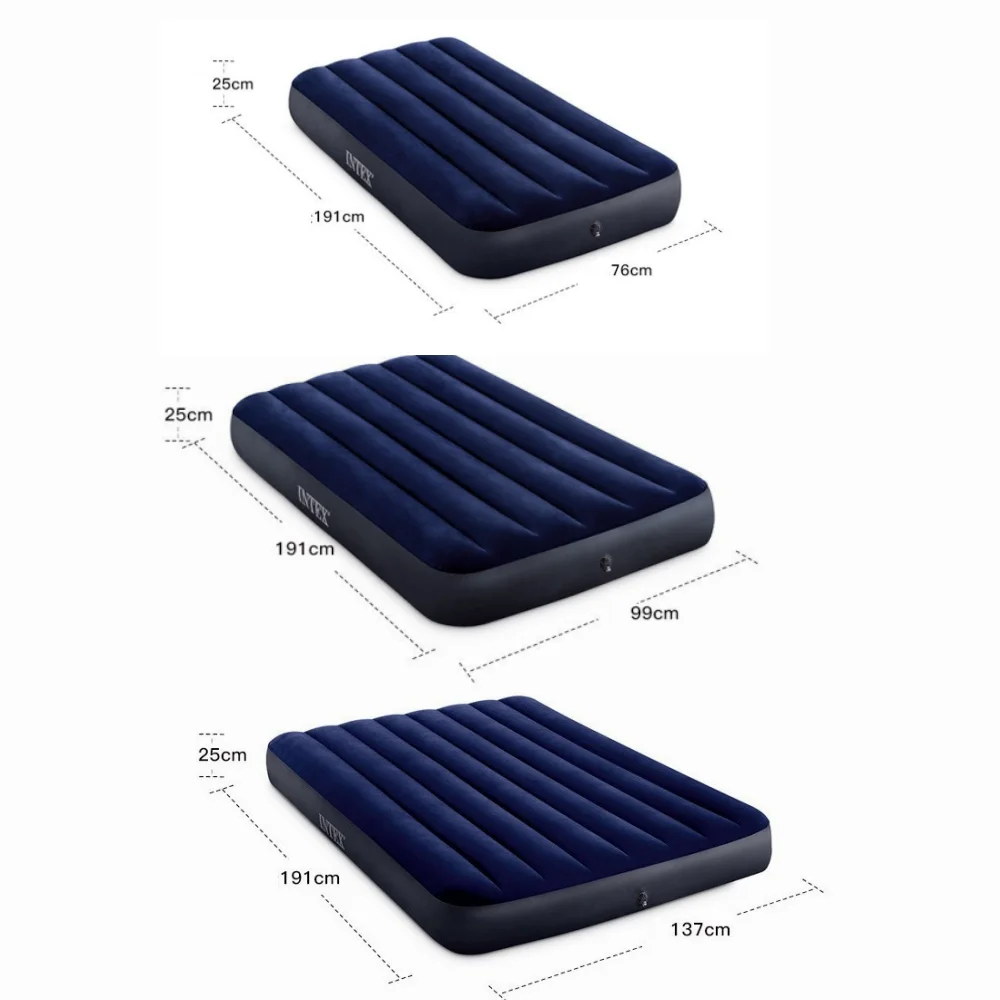 Tryhomy Double Sleeping Air Bed Inflatable Mat Outdoor Camping Mattress Adult Couple Light Portable Tent Moisture-Proof Beds New