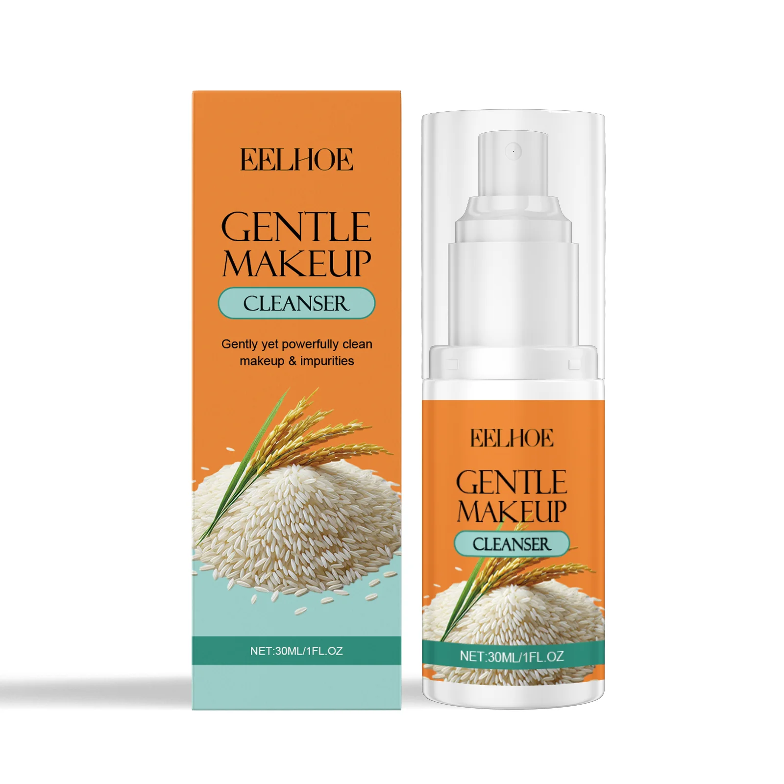 

EELHOE Rice Нежное средство для снятия макияжа для лица Нежное очищающее средство для макияжа Чистая кожа Увлажняющий водный освежающий макияж