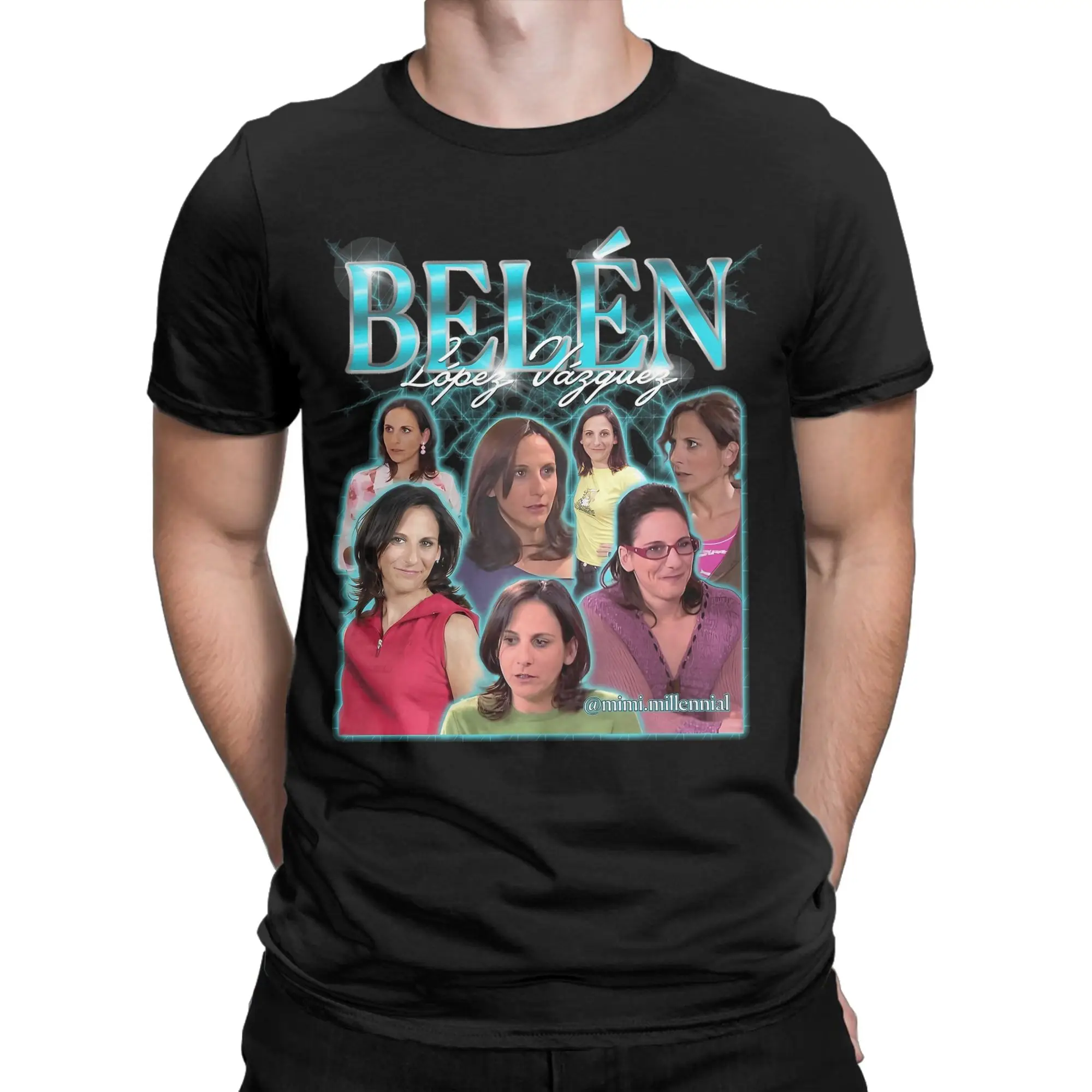 Men Belen Lopez Vazquez 90s T Shirts  Cotton Clothing Funny Short Sleeve O Neck Tees Plus Size T-Shirt