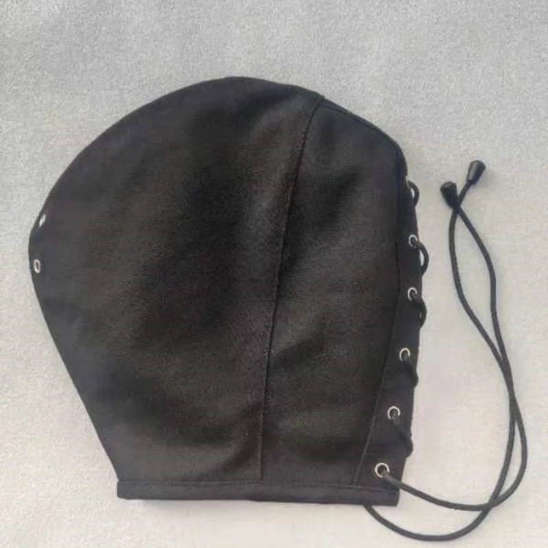 BDSM Heavy Duty Canvas Head Hood Thicken Handmade Face Mask Bondage Blindfold Breathable