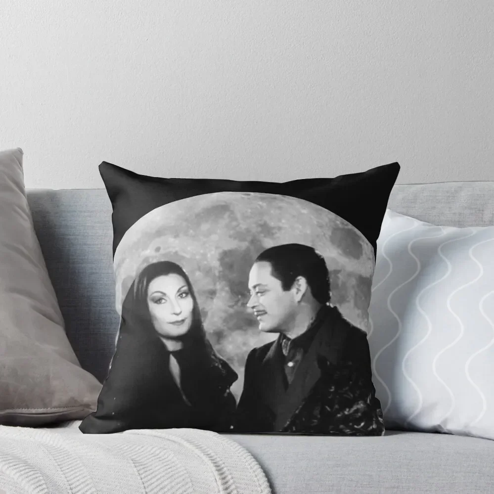 Morticia and Gomez Addams: Relationship Goals Iconic Image Throw Pillow Luxury Cushion Cover Decorative Cushions pillow