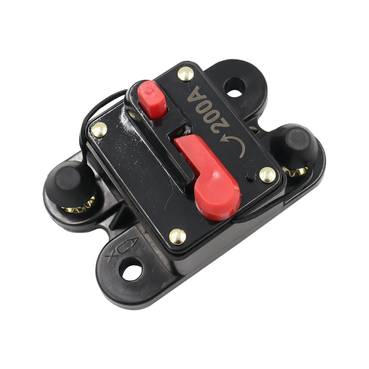 Fuse Components Kit: High Current Audio Fuse Holder and 50A~200A Self-resetting Circuit Breaker