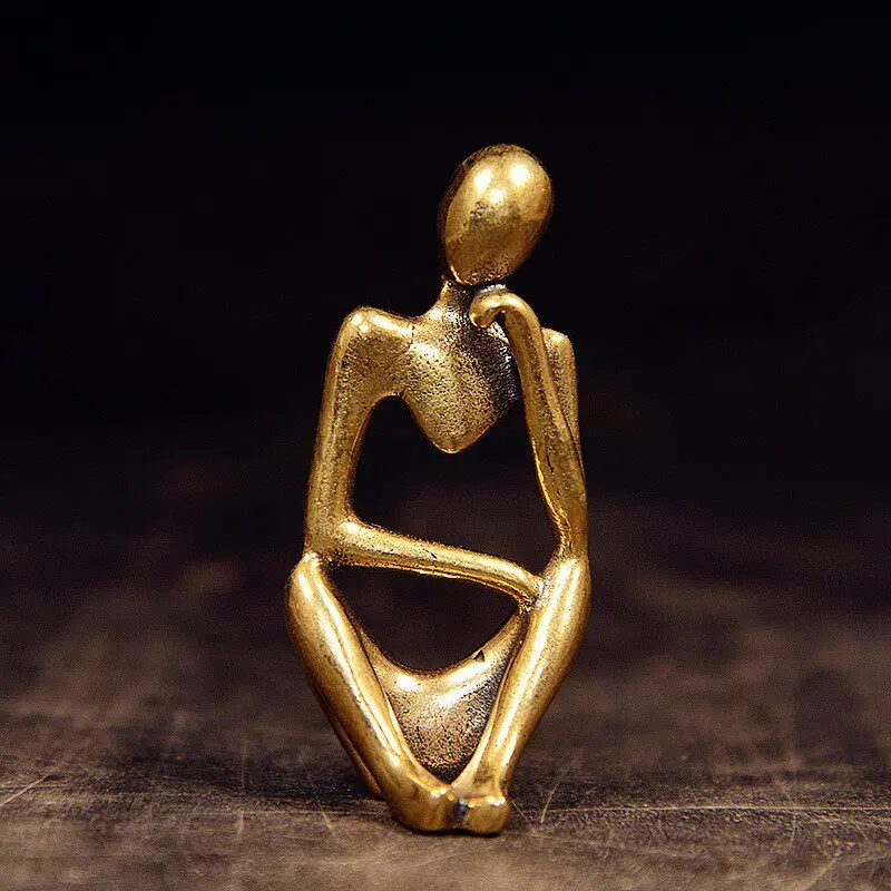 Creative Modern Figurines Miniatures Abstract Thinker Figurines Miniatures Character Home Decor Figurki Miniaturkowe ZY40XBJ