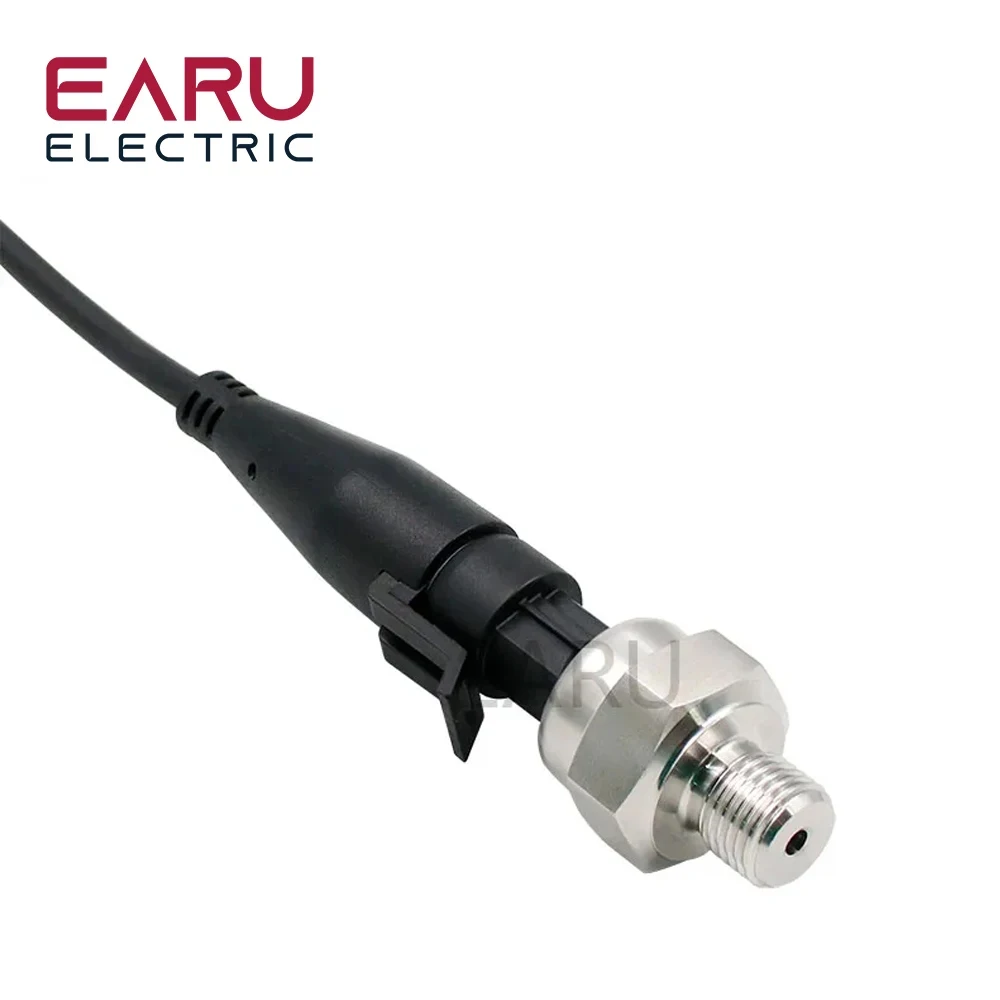 DC5V G1/4 Pressure Sensor Transmitter Pressure Transducer 1.2 MPa 174 PSI For Water Gas Air Oil Fuel Car Stainless Steel Switch
