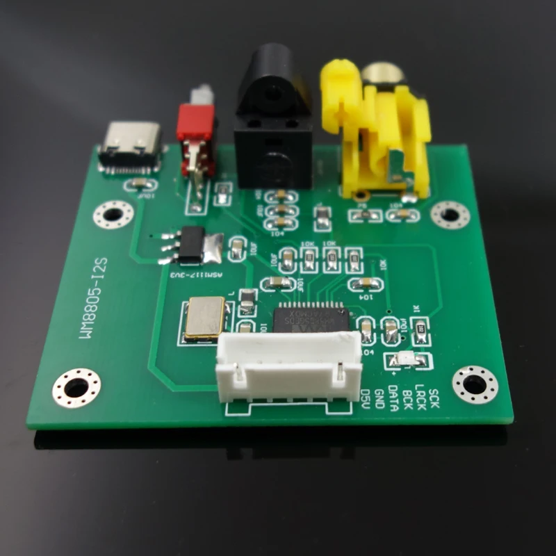 Nieuwe wm8805 coaxiale optische ingang i 2s output conversiekaart 24bit 192khz