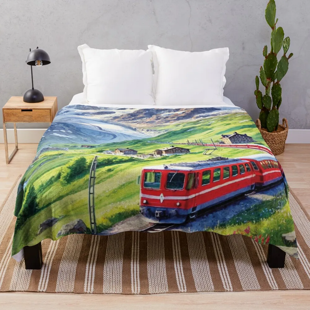 

Top of Europe, Jungfraujoch Throw Blanket wednesday Sleeping Bag For Decorative Sofa Blankets