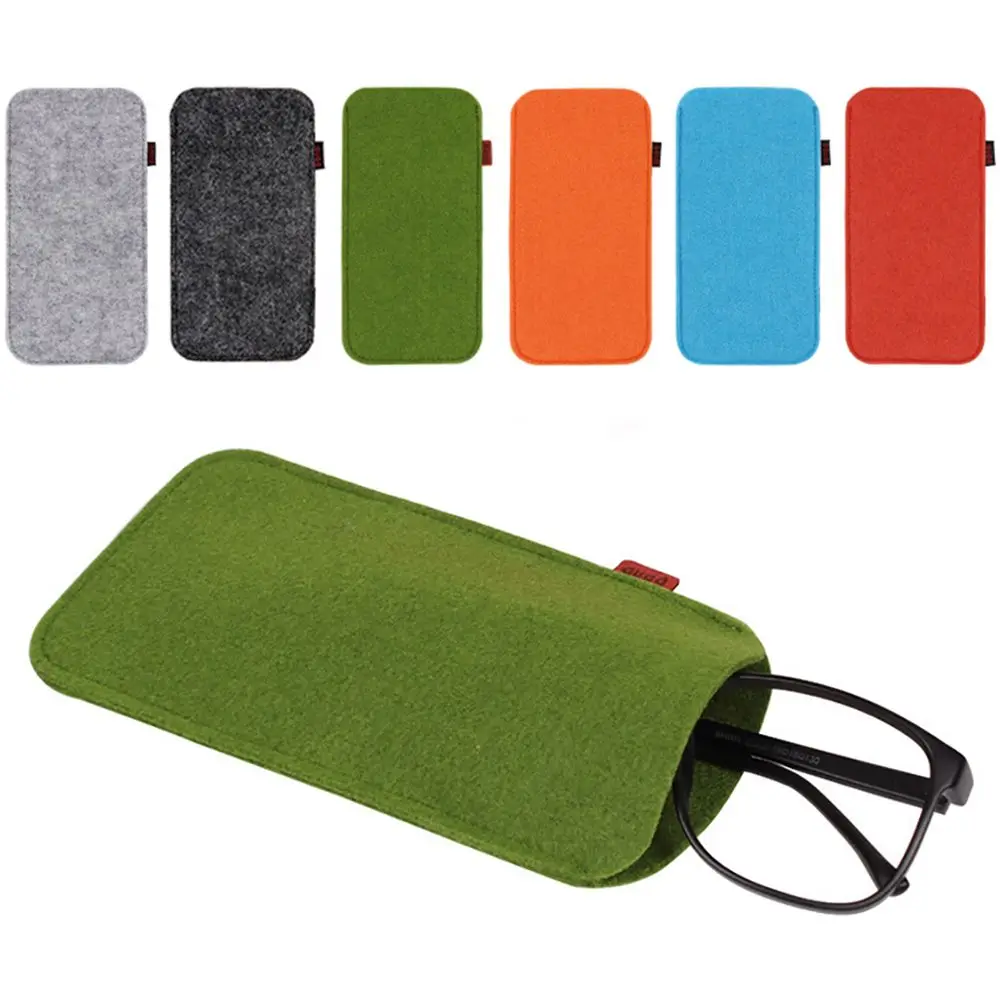 18*9cm Unisex Sunglasses Felt Cloth Container Acceaaories Glasses Box Glasses Bags Sunglasses Bag Glasses Storage