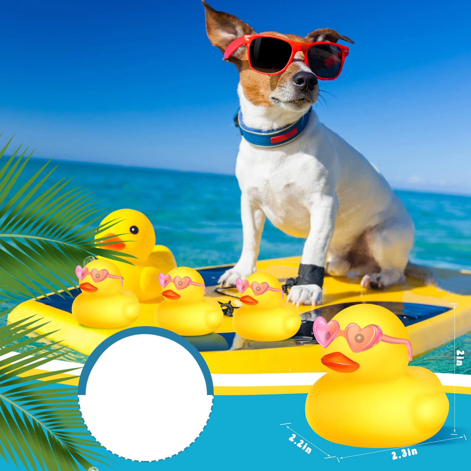 Mini patos de goma naranjas para niños, juego a granel con gafas de sol, flotador, chirrido, pequeño pato de goma, juguete para fiesta de cumpleaños, 1-100 Uds.