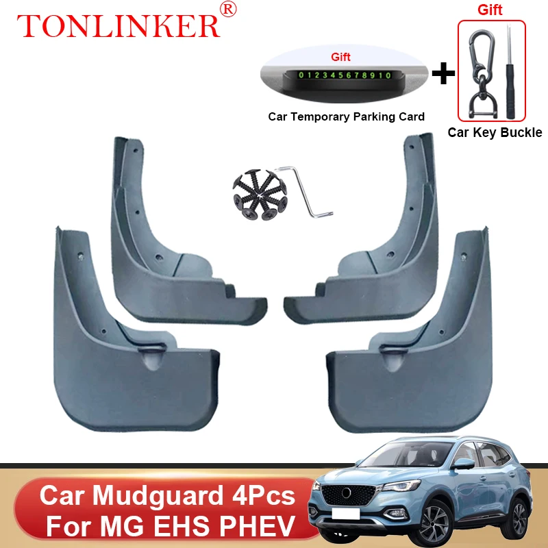 

TONLINKER Car Mudguard For MG EHS PHEV MGEHS SUV 2021 2022 2023 Mudguards Splash Guards Front Rear Fender Mudflaps Accessories