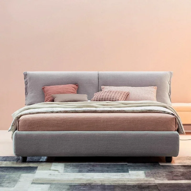 BNew Wooden Space Saving Bed Platform Safe Headboards Beach Simple Luxury Bed Sofa Bedroom Letto Matrimoniale Lounge Suite Furni