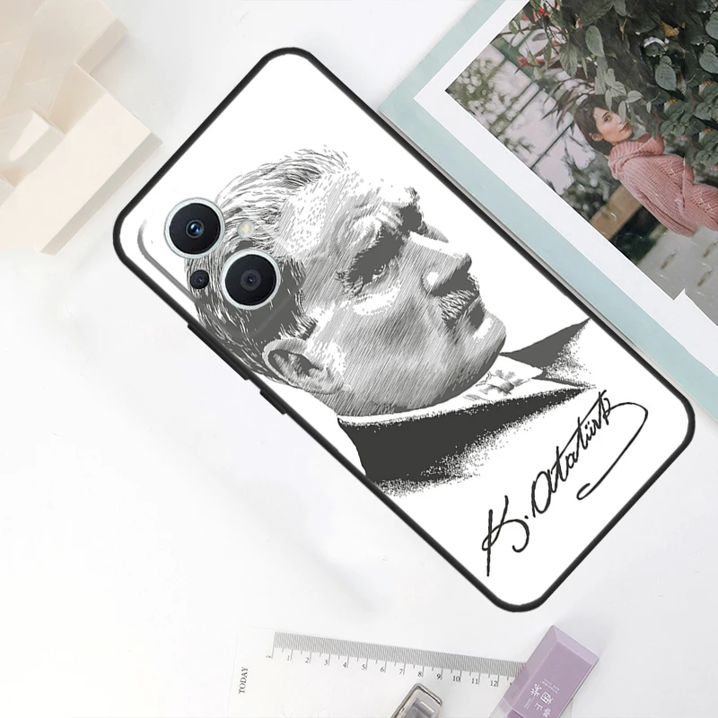 Mustafa Kemal Ataturk Case For OPPO Reno 11F 4Z 5Z 8T 10 Pro 4 6 7 8 5 Lite OPPO Find X6 Pro X2 X3 X5 Lite Cover