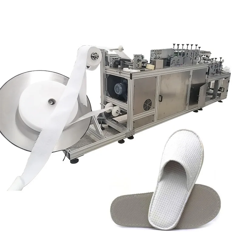 Disposable Fully Automatic Non Woven Hotel Sole Slipper Rubber Transfer Machine Flat Press Machine For Making Non Woven Slippers