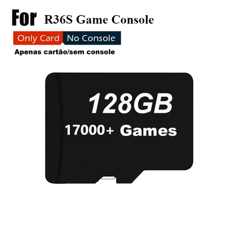 Imagen 1 del producto Tarjeta SD V5 para consola de videojuegos portátil R36S R36H, sistema Linux, reproductor portátil con pantalla IPS de 3,5 pulgadas, 64GB, 128GB, 256GB