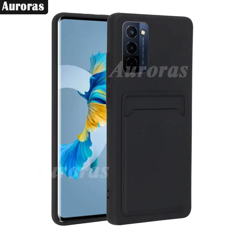 Auroras For Wiko 10 Case Luxury Wallet Card Slot Back Cover Soft Silicone Protector For Wiko T10 T50 T20 Funda Case