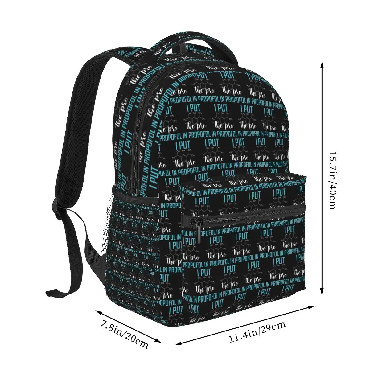 ANESTHESIA Pro In Propofol Backpack Hot Sale Daypack Large Capacity Children BookBag School Bag Shoulder Bags for Men Women