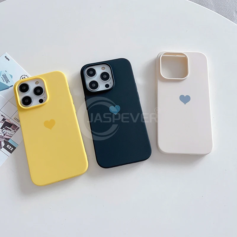 Etui Luxury Love Matte Silicone Soft Candy Color Case na iPhone 15 14 Plus 13 12 Mini 11 Pro Max SE 2022 2020 Ultra Thin Back Cover — zdjęcie 7