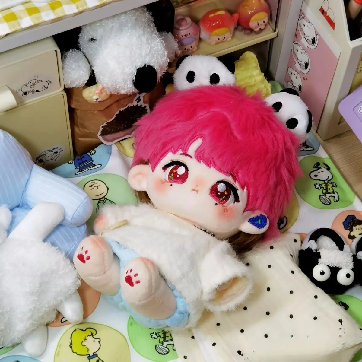 20 cm ídolo boneca JC-T estrela fã boneca dos desenhos animados vestir-se algodão boneca de pelúcia anime brinquedos para crianças presentes enviar amigos boneca rosa