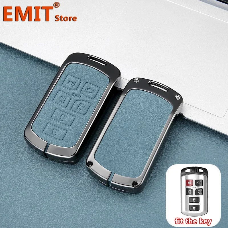 for Toyota Sienna Se Tacom 2011-2023 Zinc Alloy Car Key Case Remote Keychain Fob Shell Holder Protection Cover Auto Accessories