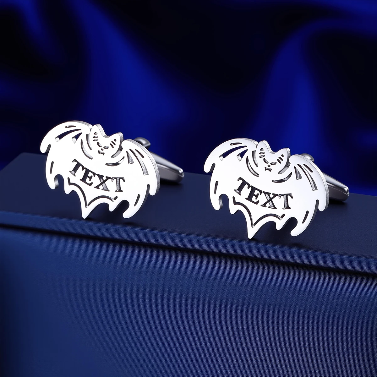 Custom Name Men's Bat Cufflinks Custom Suit Shirt Stainless Steel Buttons Sports Jewelry Gifts