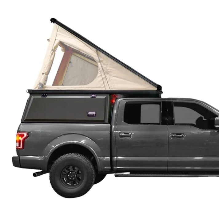 4wd Camper Truck Camping Overland Pickup Aluminium 4x4 Truck Camper Ute Trays Canopy with Tent