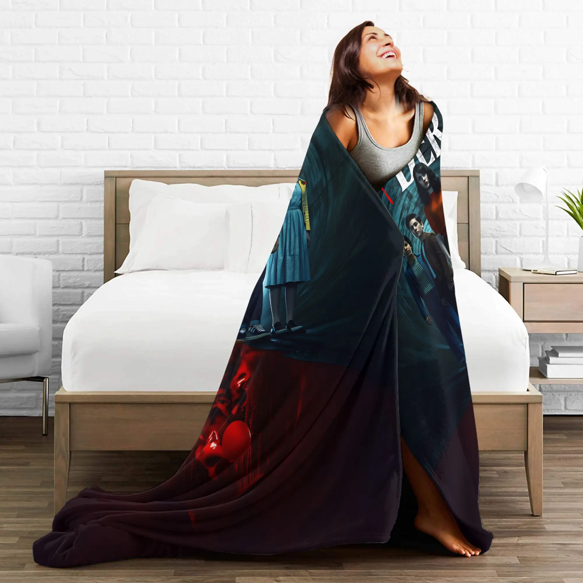 بطانية دافئة نزهة تلقائي مرحبا بكم في ديري 2025 الفراش يلقي الفانيلا المفرش لغرفة النوم غطاء سرير أريكة مريحة #4