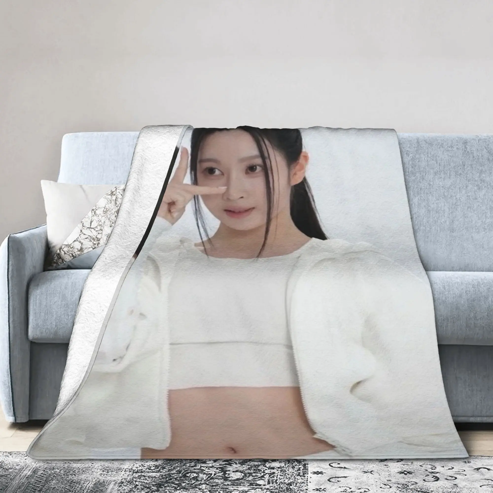 A2O LITE OA Aijing  Blankets  Warm Soft Street Trend Plush Throw Blanket For Students Couch Chair Flannel Bedspread Bed Cover