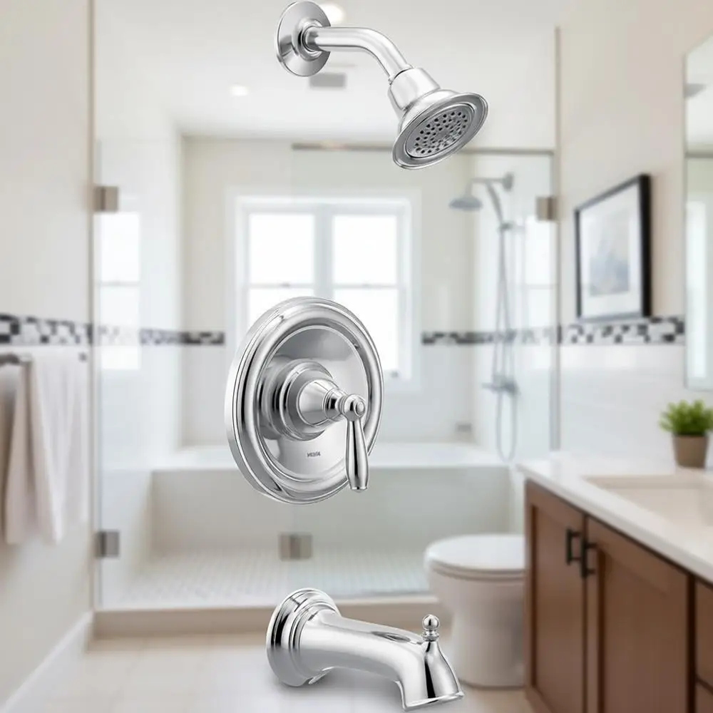 

Комплект отделки для ванны и душа Chrome PosiTemp Pure Balancing T62153