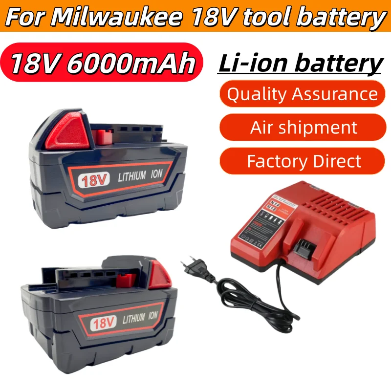 Napájení pro M18 18V 6000mAh Náhradní lithium-iontová baterie, pro model M18 B5 XC Li-ion baterie 48-11-1815 2604-20 48-11-1850 - náhled 2