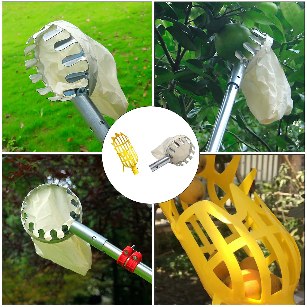 

2pcs Fruit For Apple Pear Peach Harvesting Picking Device Garden Farming Supplies Gardening Gardening Tool Tool