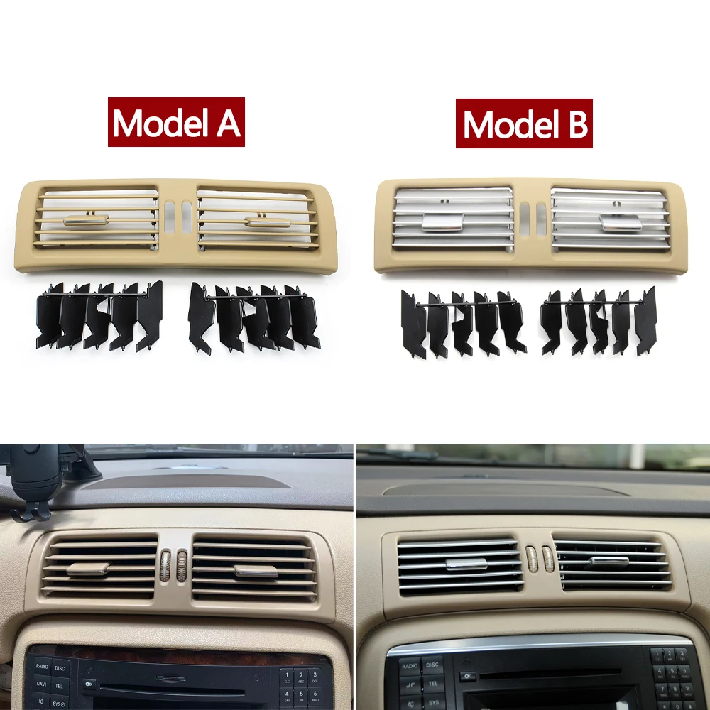 Car Front Center Dash Middle Air Conditioner AC Vent Grille Outlet Panel For Mercedes Benz W251 R Class R300 R320 R350 R400 R500