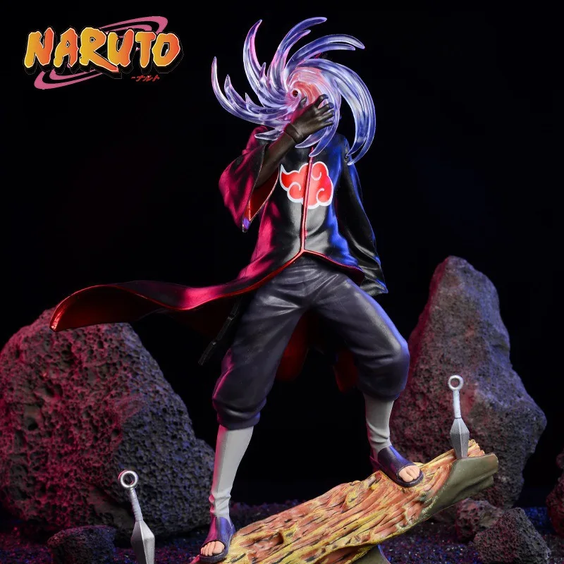 26CM tokoh Anime Naruto Uchiha Obito model mainan tokoh aksi koleksi patung Dekorasi Desktop liontin hadiah ulang tahun anak laki-laki