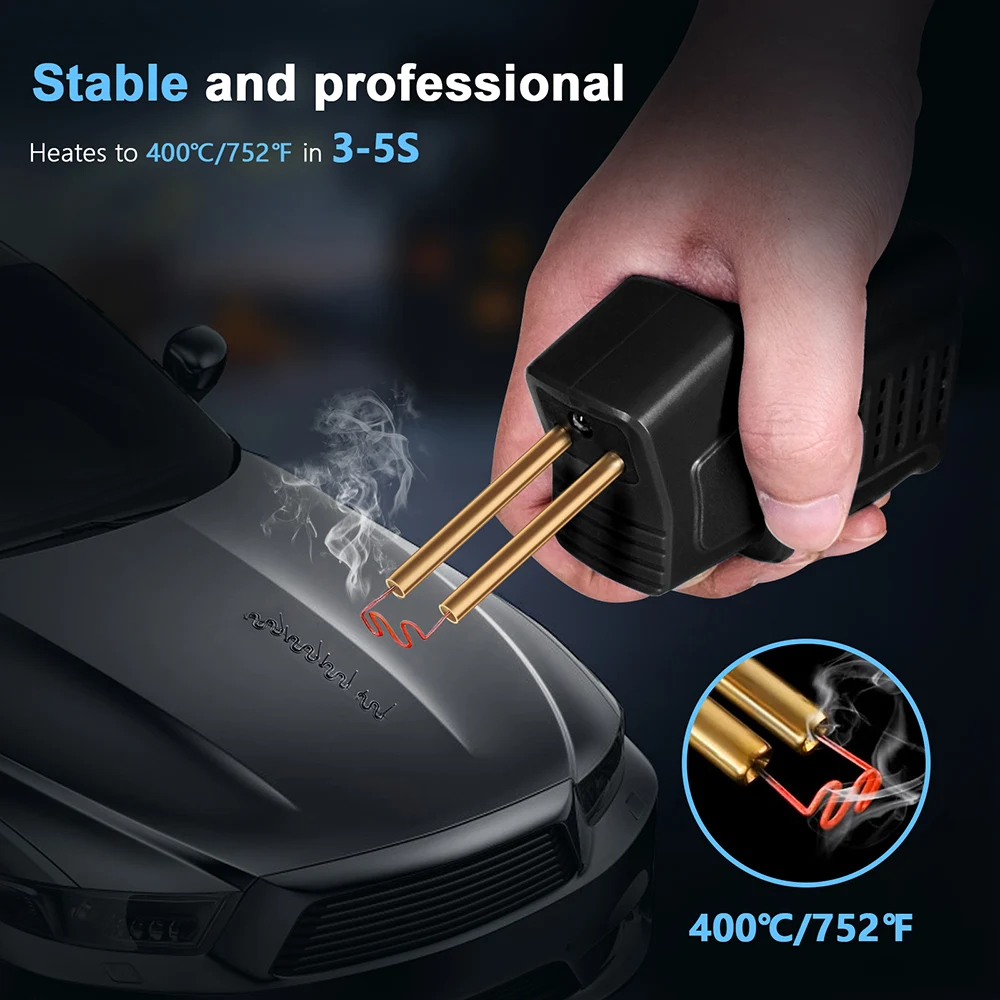 Imagem -03 - Plastic Welding Tool Kit Plástico Soldador Hot Nail Gun Car Bumper Repair Solda Pvc Europeus e Americanos Hlw500 50w 5v 220v 110v