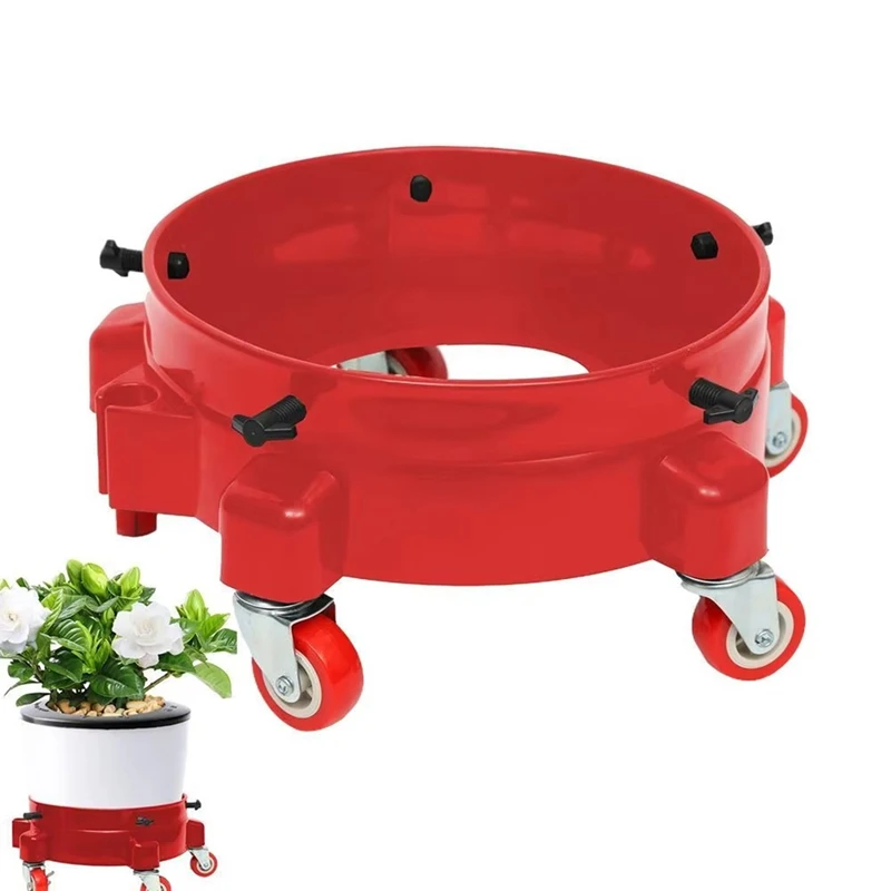 Bucket Cart Accessories Car Wash with Wheels Multifunctional Holder Car Wash Accessories Black-AD23