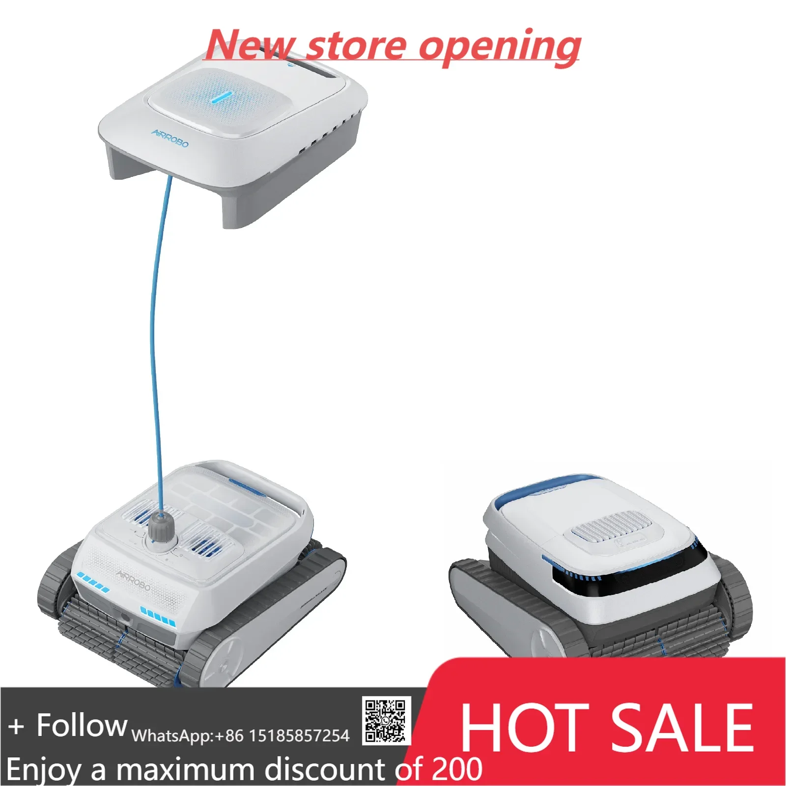 PC10 PC200 무선 수영장 로봇 진공 청소기 자동 청소 수영장 벽 바닥 청소 로봇 수영장 청소기